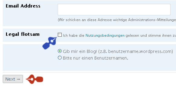 WordPressBlog anmelden